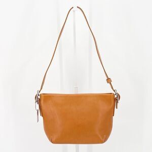 Coach Vintage Y2K British Tan Leather Demi Baguette Shoulder Bag